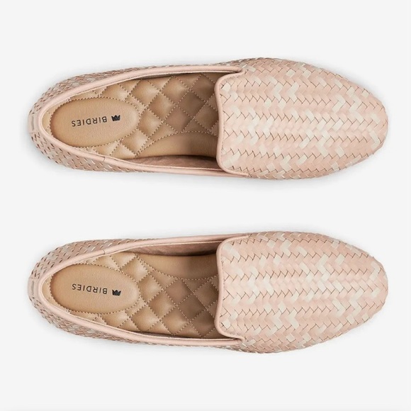 Birdies Starling Woven Flats in Pale Blush Pink and Cream Basket Weave Size 9.5 - Picture 3 of 16
